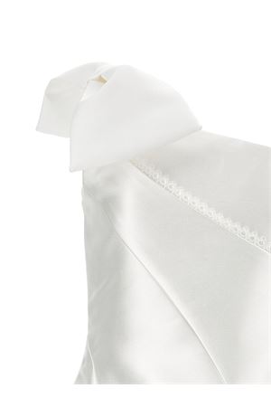 white fabric dress MONNALISA KIDS | 71G90173040001